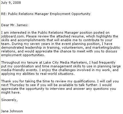 email cover letter sample with attached cv